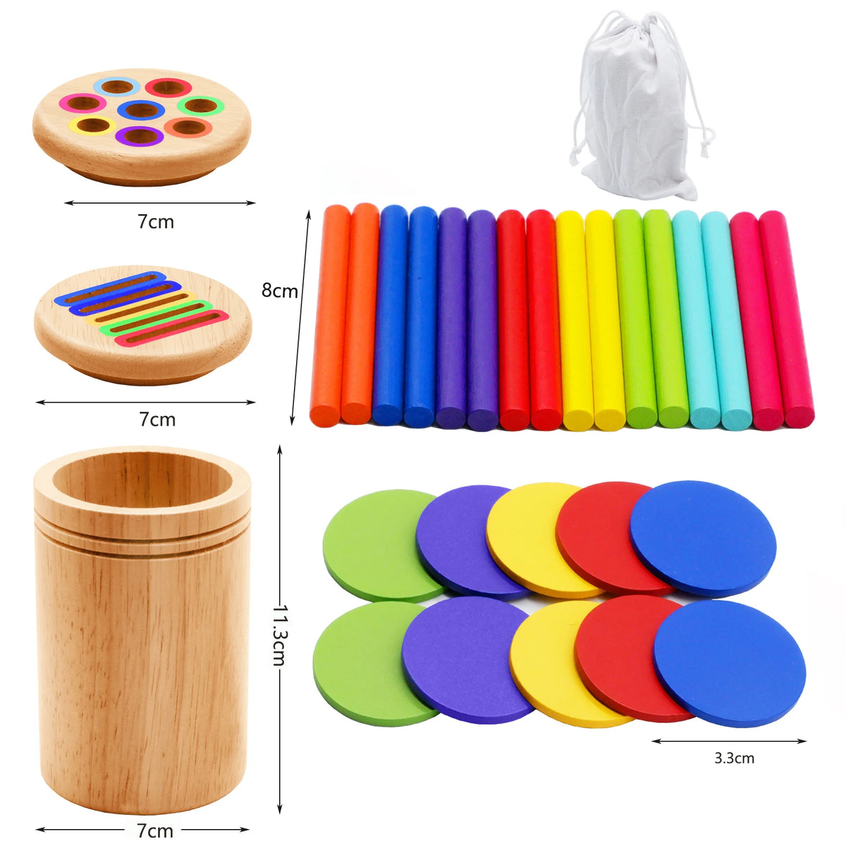 ColorSort™ : Le Jouet Éducatif Montessori pour le Tri des Couleurs et le Développement de la Motricité Fine