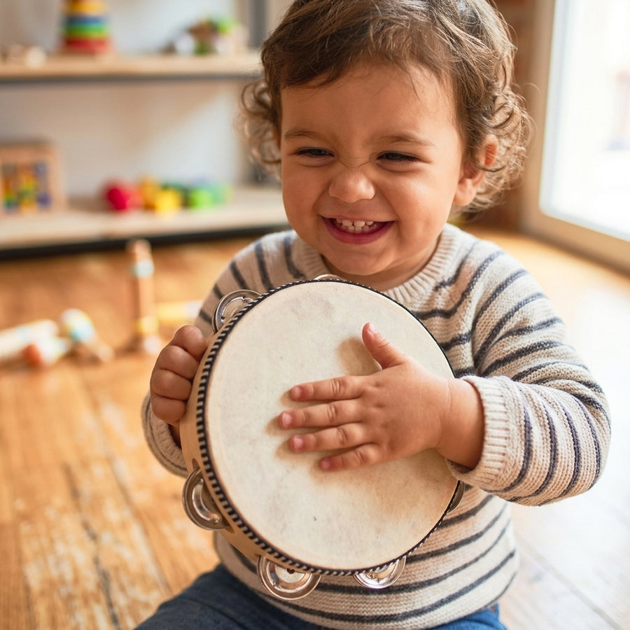 Instruments de musique enfant en bois, lot de 6 pièces