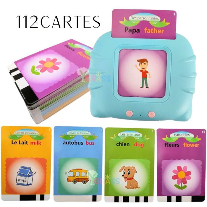 Lecteur de cartes éducatives avec 224 mots parlants