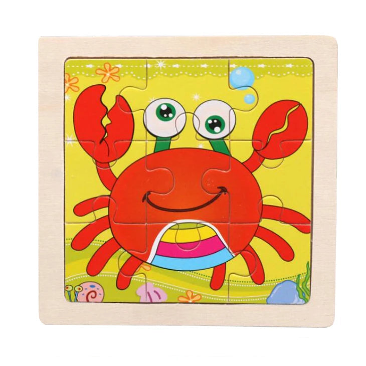 WoodLearner - Puzzle Éducatif en Bois | Motifs Animaux & Véhicules | Jeu Montessori Éducatif (3-6 ans)