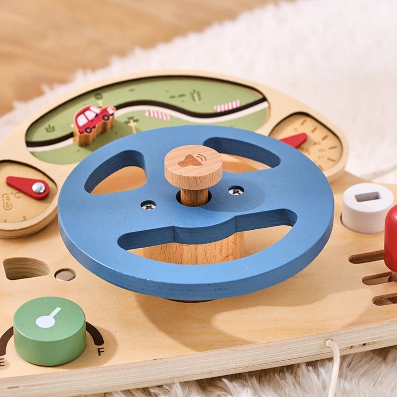 BusyBoard™ - Jouet Montessori 5-en-1 en Bois | Divers Designs et Activités