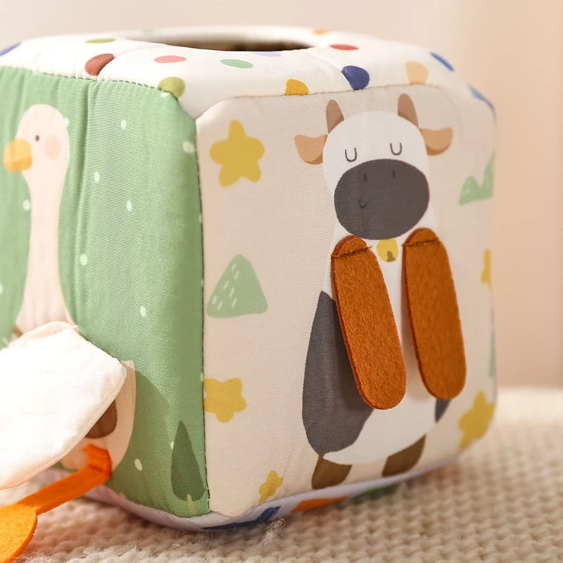 Cube Sensoriel Montessori pour Bébé - Boîte Magique Éducative et Ludique
