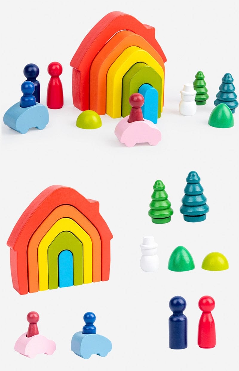 Arc-En-Ciel Pastel En Bois Montessori - Édition Délicate | Montessori Montessori