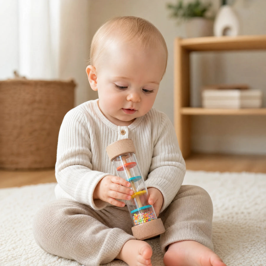 Bâton de Pluie Arc-en-Ciel - Jouet d'Éveil Musical Montessori - Utilisation du produit