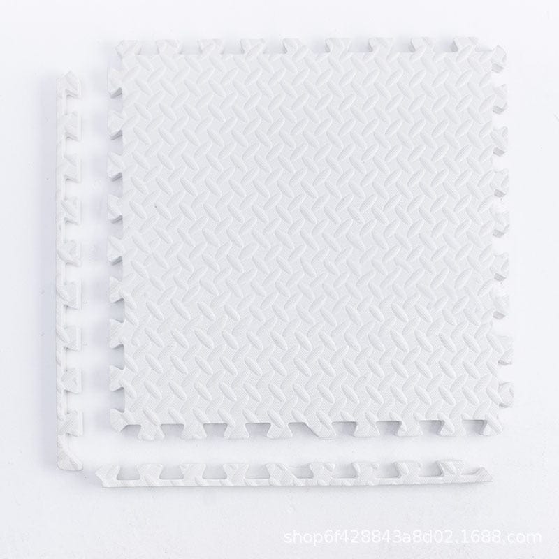 Dalle en mousse pour mobilité Montessori - 30x30x1cm | Montessori Blanc - 6 pièces Montessori