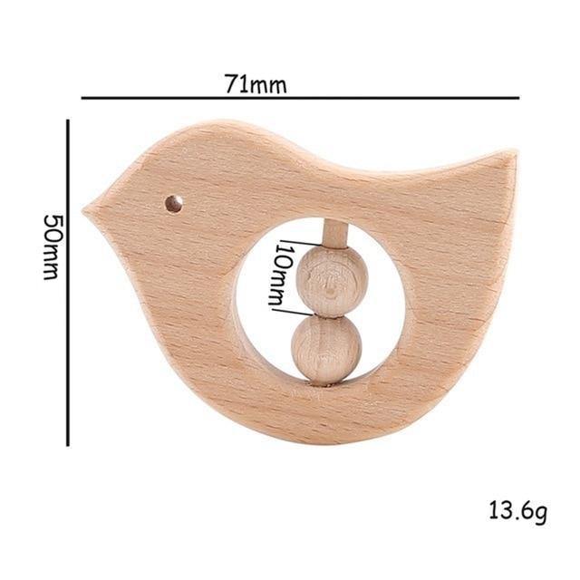Hochet Canard Montessori en Bois naturel | Montessori Montessori