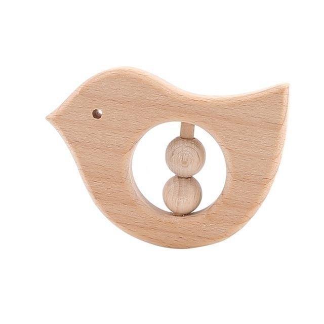 Hochet Canard Montessori en Bois naturel | Montessori Montessori