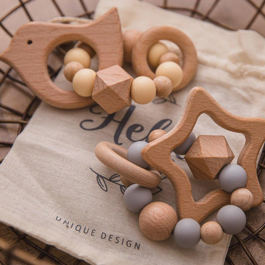 Hochet en Bois Étoile Montessori - Collection Étoilée | Montessori Montessori