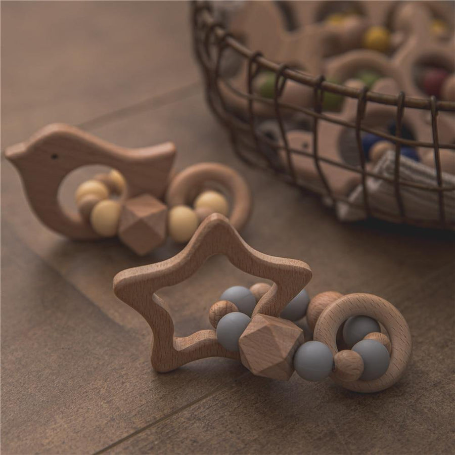 Hochet en Bois Étoile Montessori - Collection Étoilée | Montessori Montessori