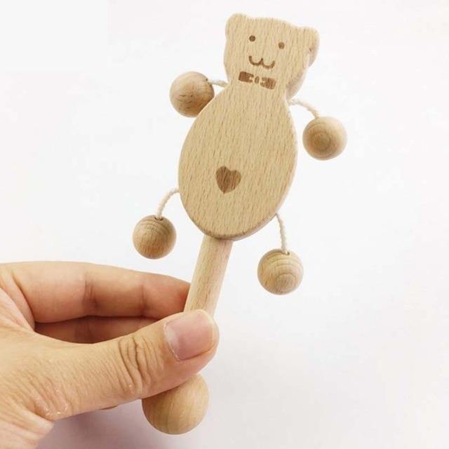 Hochet en Bois Ours Montessori - Édition Exclusive | Montessori Montessori