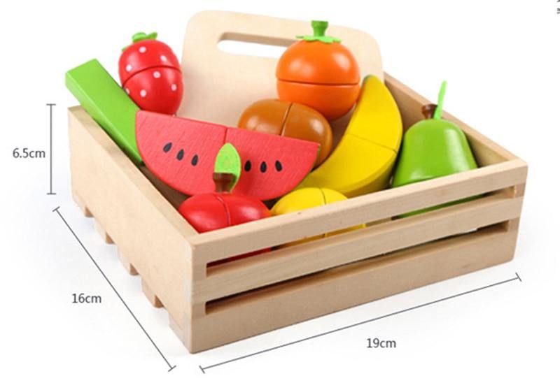 Jouet Fruits & Légumes en Bois Montessori | Montessori Montessori