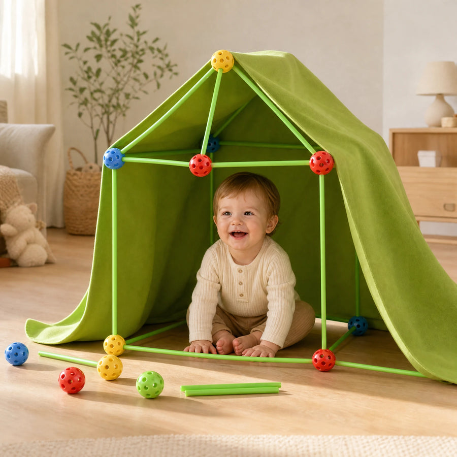 Kit Construction Enfant avec Tiges et Connecteurs - Utilisation du produit