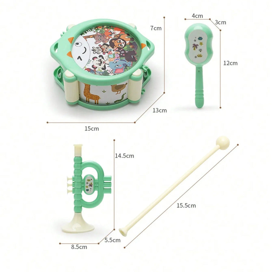 Set Instruments de Musique Enfant 5 Pièces avec Tambour