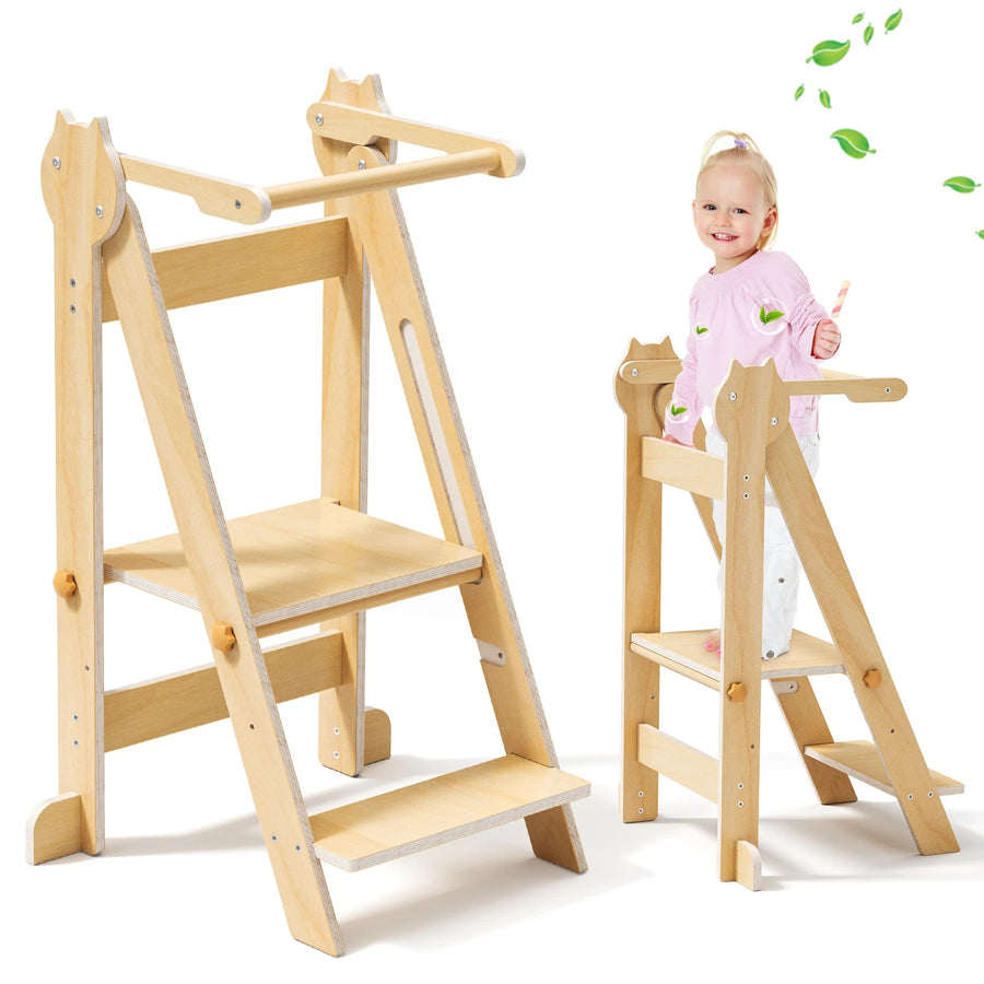 Tour d'observation Montessori pliable et ajustable en bois