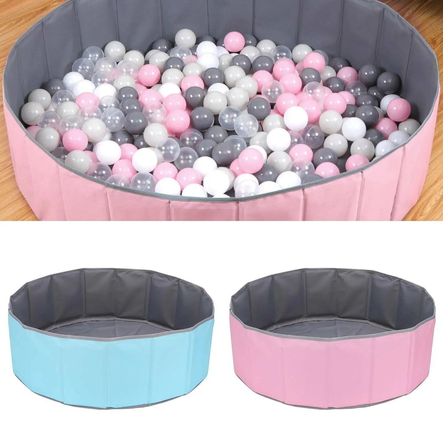 Piscine Sèche Pliable pour Bébé – Aire de Jeu Intérieure et Extérieure