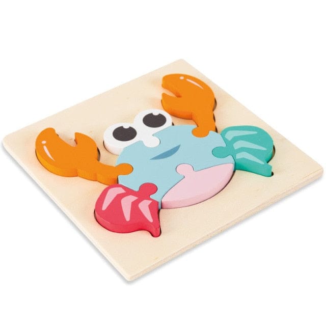Puzzle Montessori 3D - Experience Montessori | Montessori Crabe Montessori