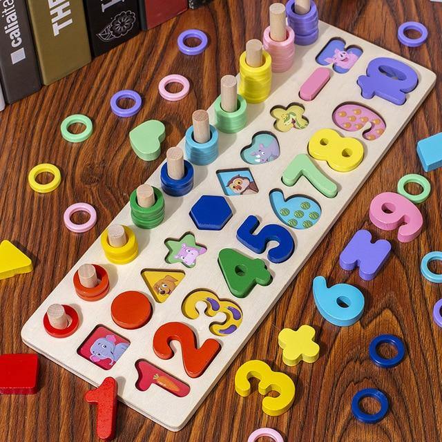 Puzzle Montessori Formes Animaux | Montessori Sans Poissons Montessori