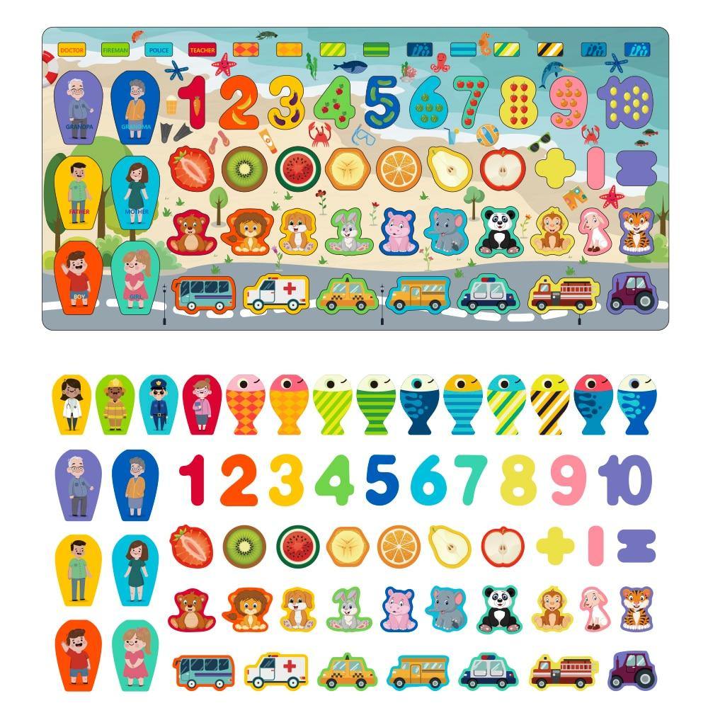 Puzzle Montessori Objets et Animaux Montessori - Collection Éducative | Montezzori Montezzori