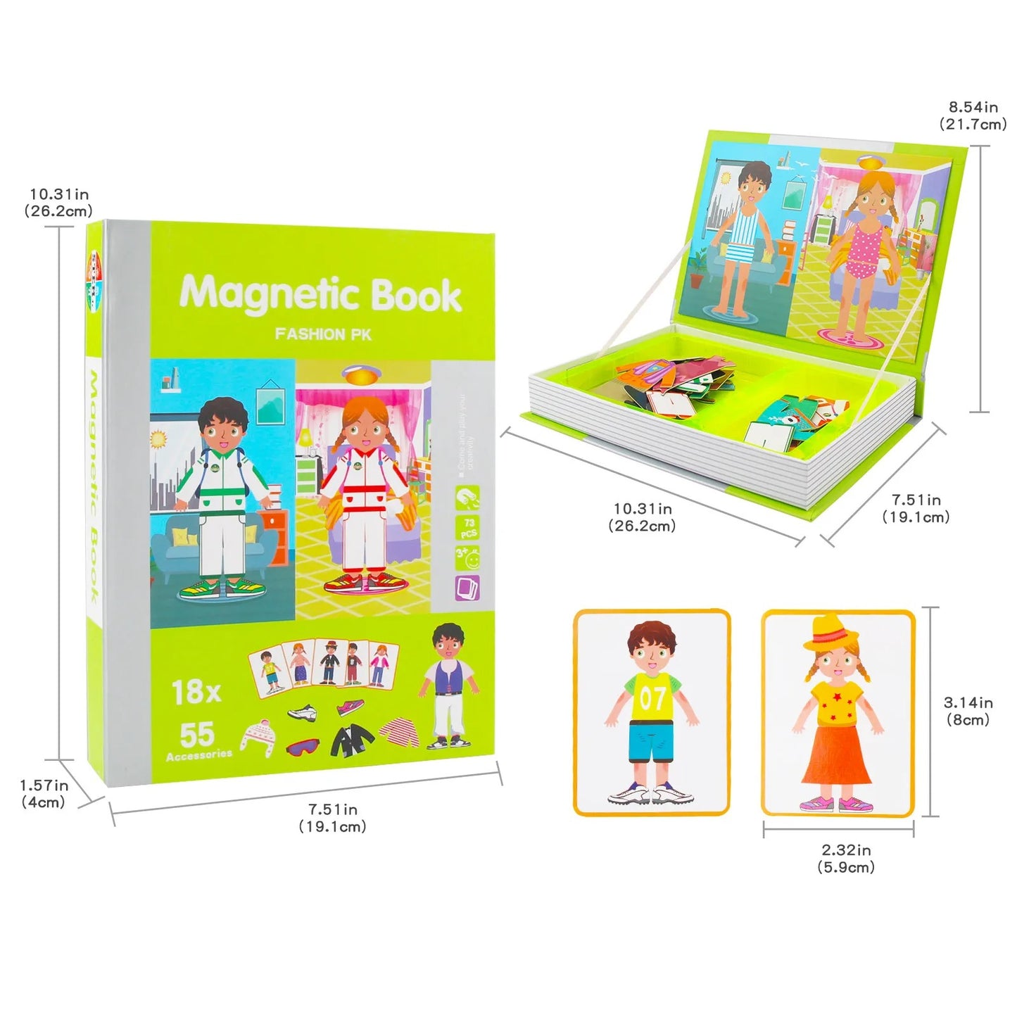 puzzle magnetique garcon fille a habiller