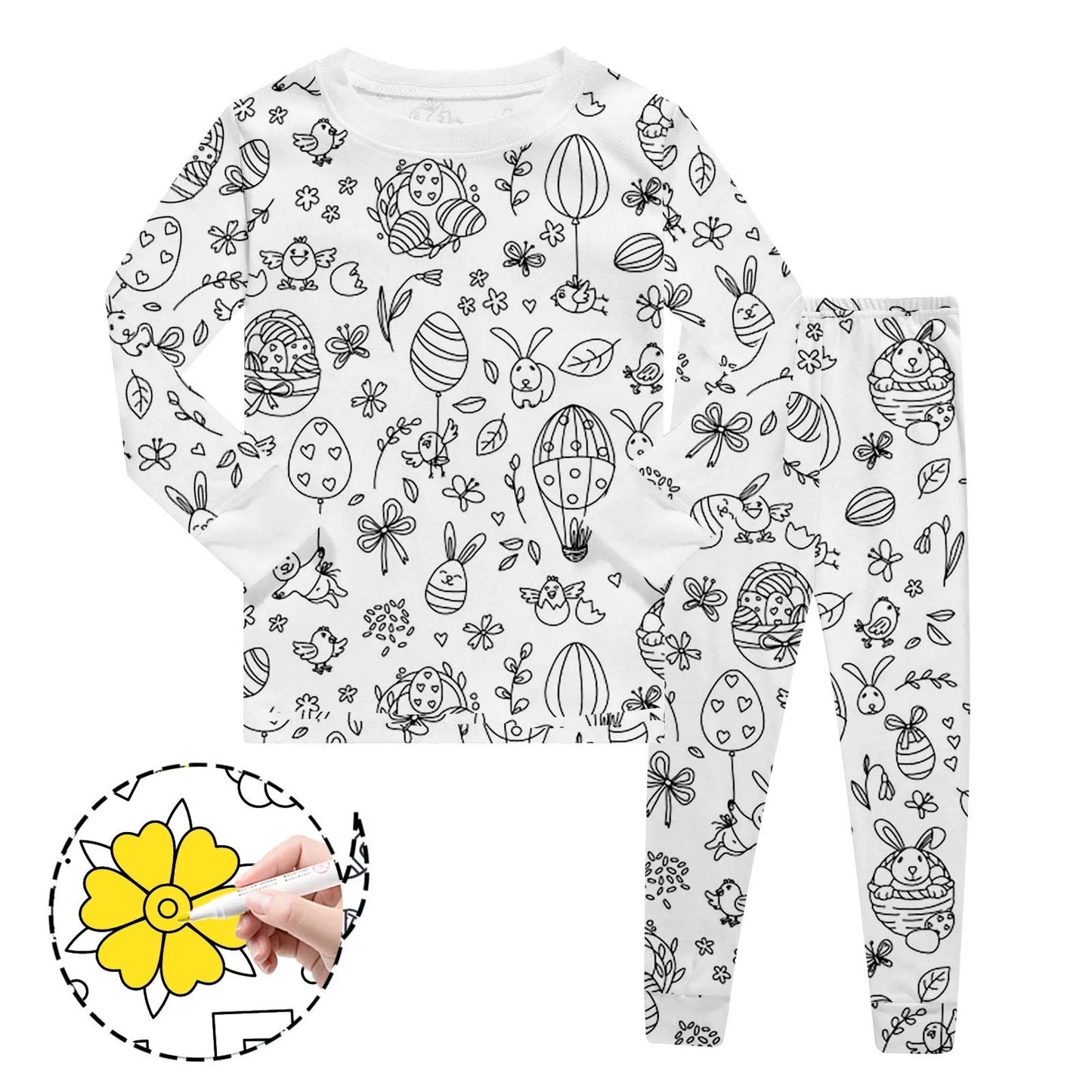 Coloriage Montessori Pyjama