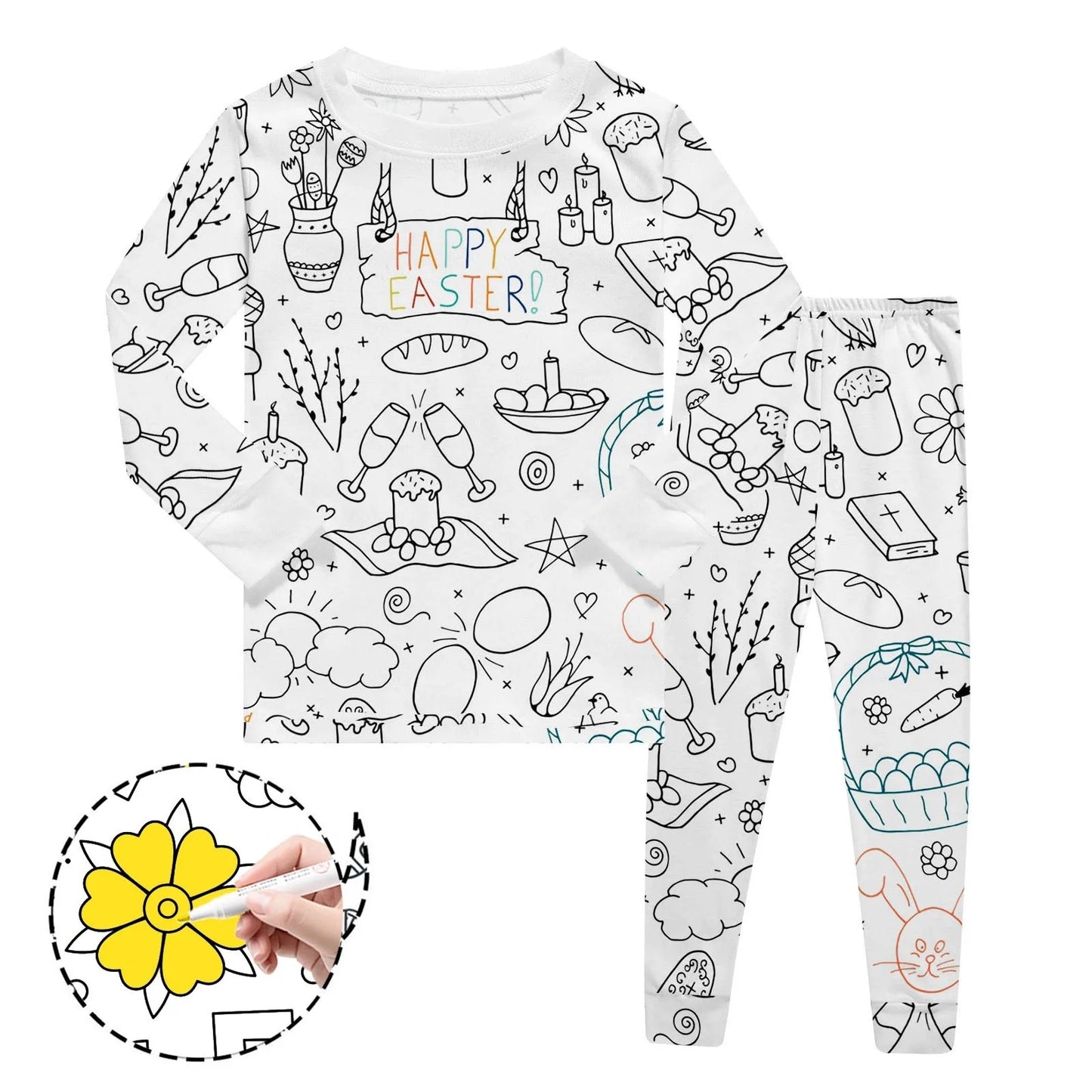 Coloriage Montessori Pyjama