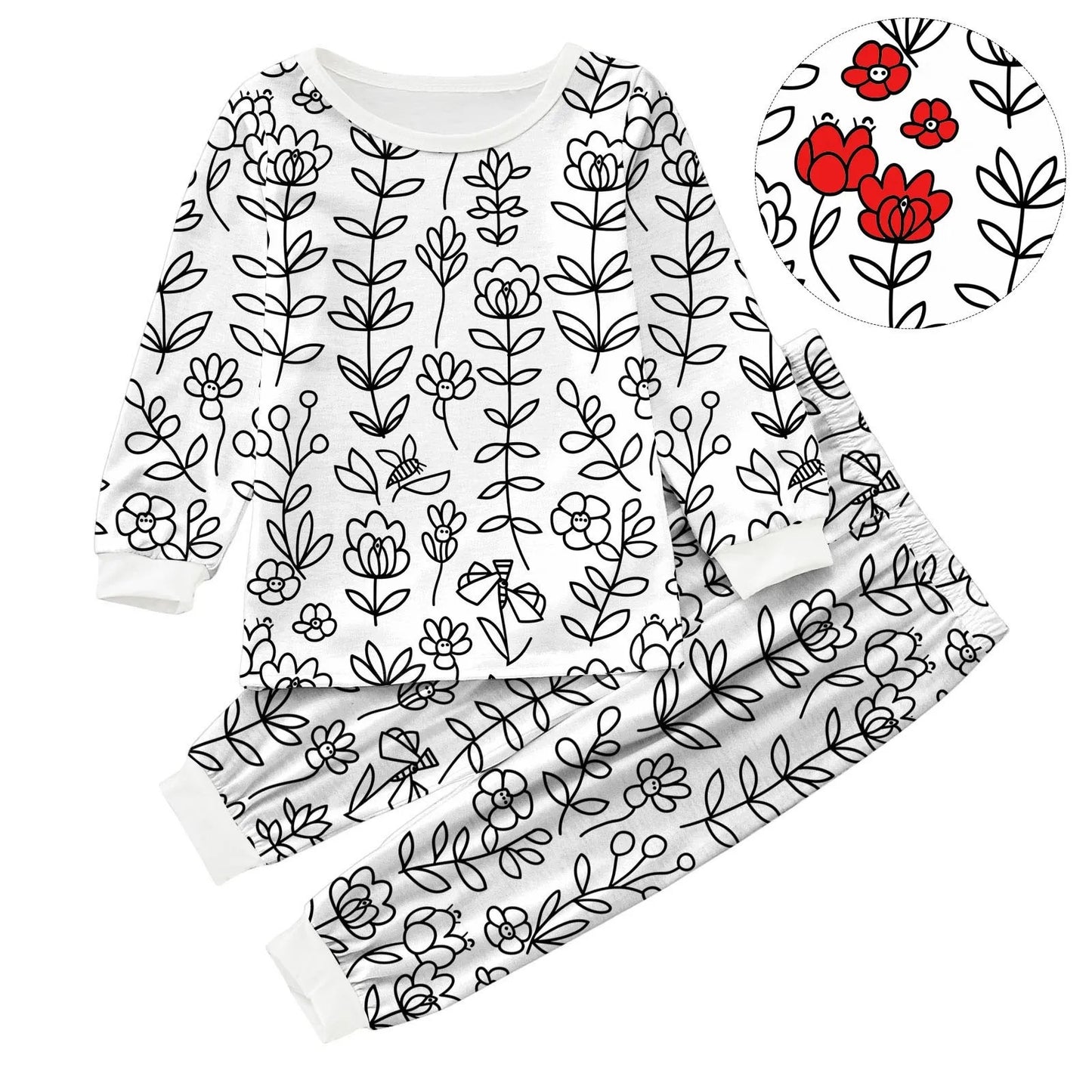 Coloriage Montessori Pyjama