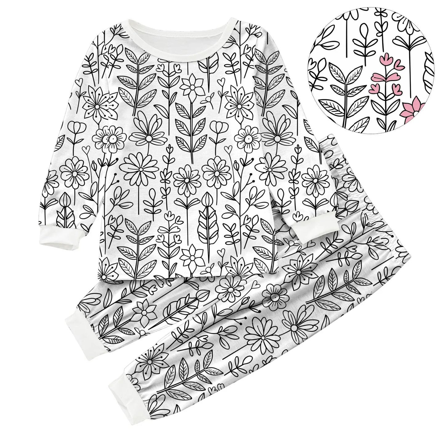 Coloriage Montessori Pyjama