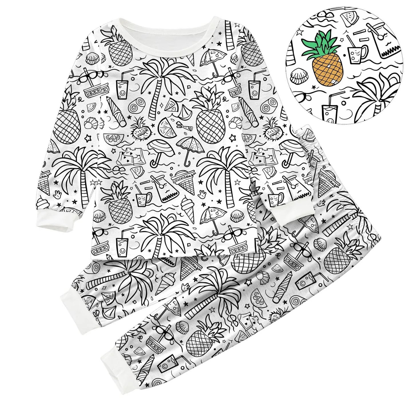 Coloriage Montessori Pyjama