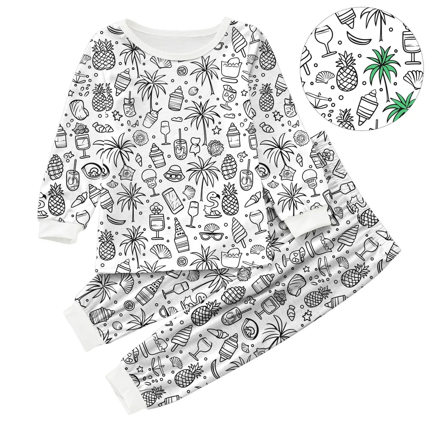 Coloriage Montessori Pyjama