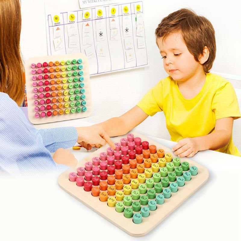 Table de multiplication Montessori Deluxe | Montezzori Without Box Math Toy Montezzori