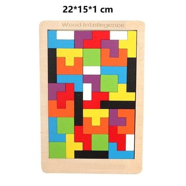 Tableau Tangram en bois Montessori - Design Pédagogique | Montessori Montessori