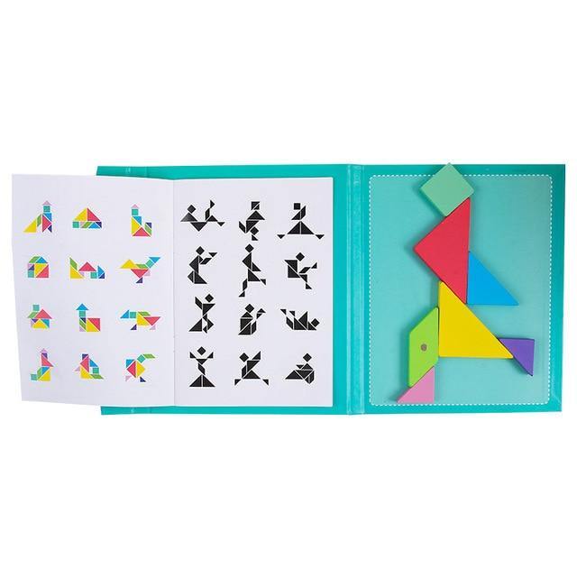 Tangram Magnétique Montessori - Puzzle Premium | Montessori Montessori