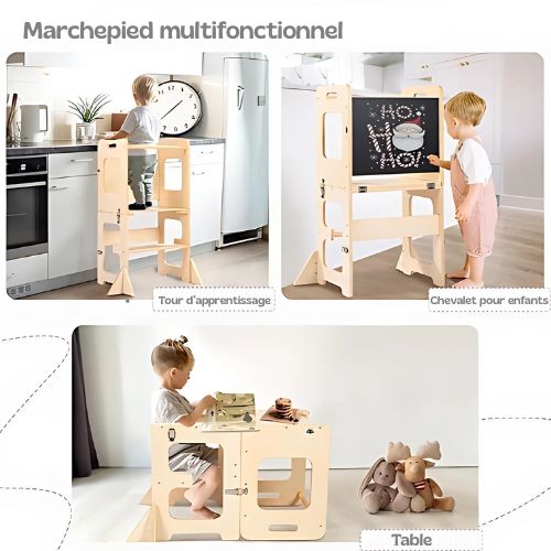 Tour d'observation : Table et chaise Montessori 2-en-1