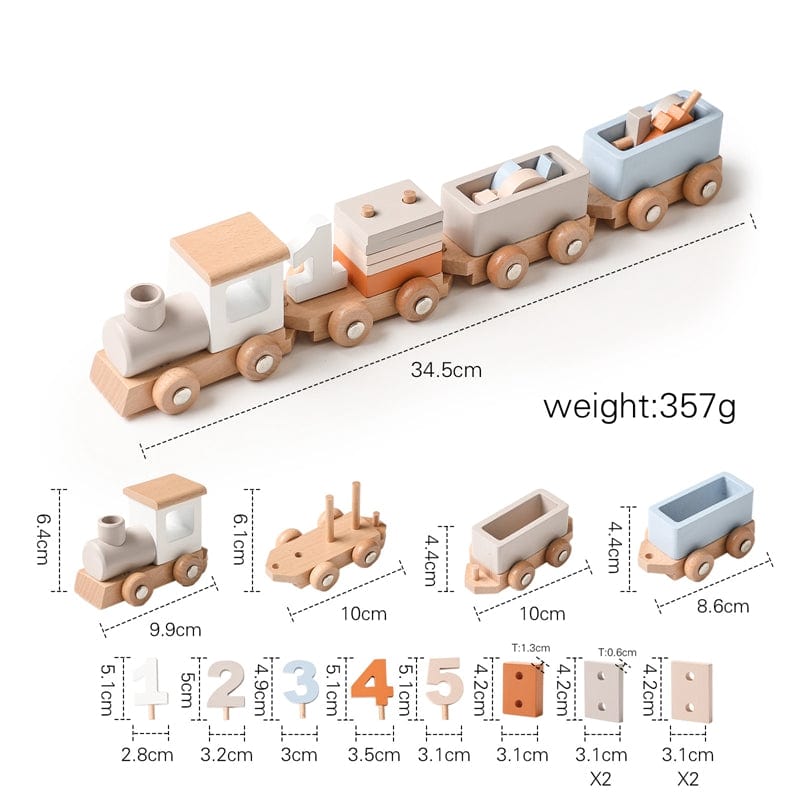 Train Montessori en Bois | Montezzori Montezzori