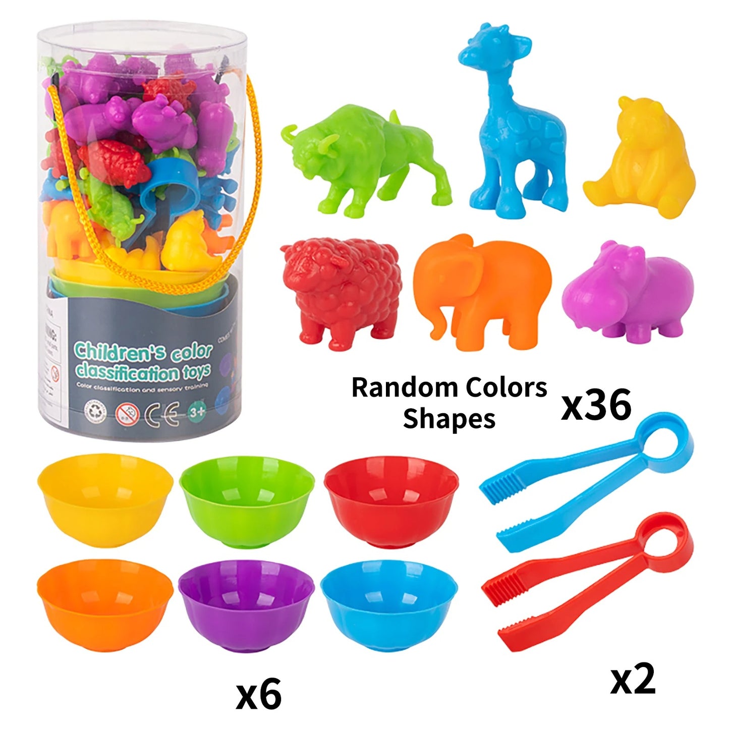 RainbowPlay™ - Jouet Montessori en Pompoms Arc-en-Ciel | Apprentissage Ludique et Sensoriel