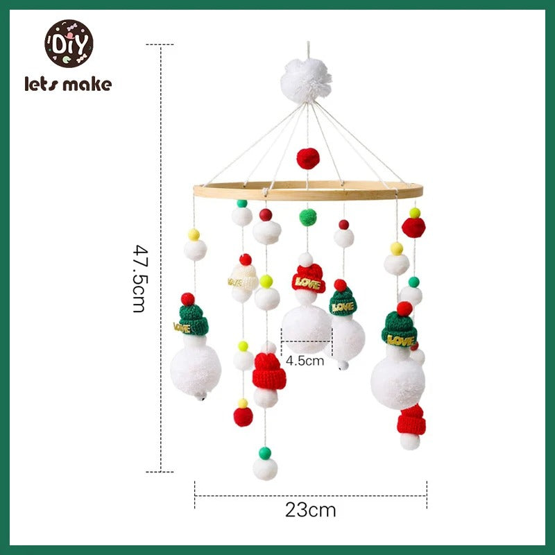 Mobile et Jouet de Naissance en Bois Montessori - Décoration et Eveil Sensoriel pour Bébé
