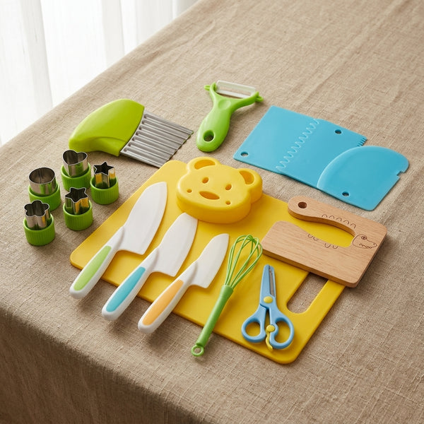 Couteaux de Cuisine Enfant – Kit Complet 17 Pièces