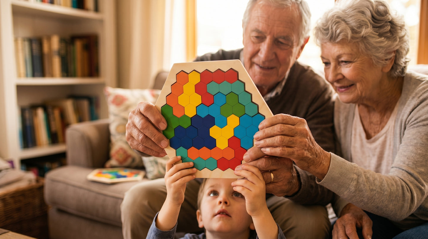 Tangram Hexagone Montessori Puzzle