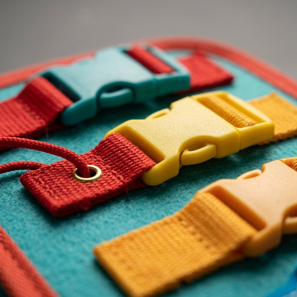 🎒 Busy Board Éducatif 7-en-1 – Jouet Sensoriel pour Tout-Petits
