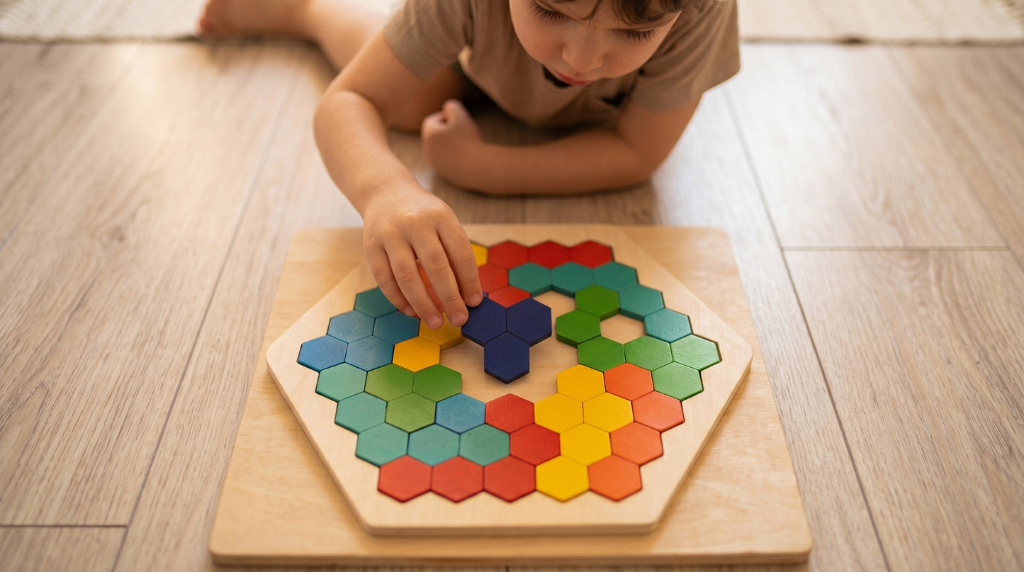Tangram Hexagone Montessori Puzzle