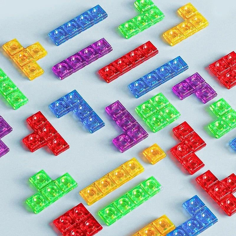 Jeu Tetris 3D en Bois – Puzzle Éducatif Montessori