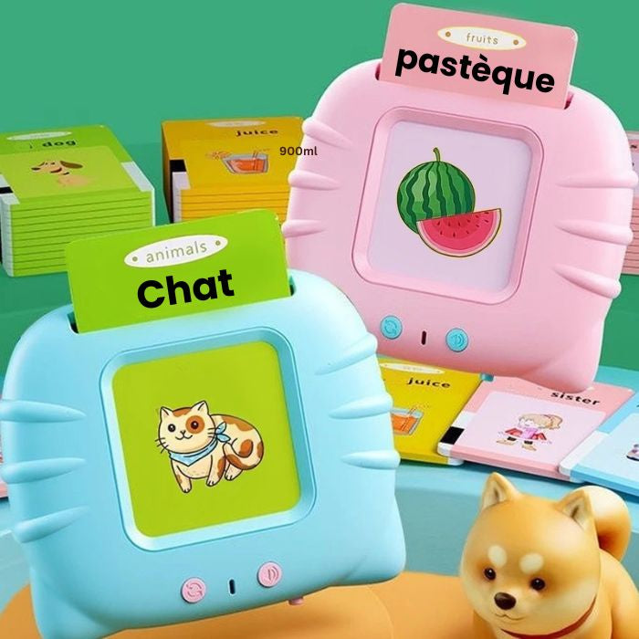 Lecteur de Cartes Flash Parlantes - 224 Mots pour Apprendre en S'amusant