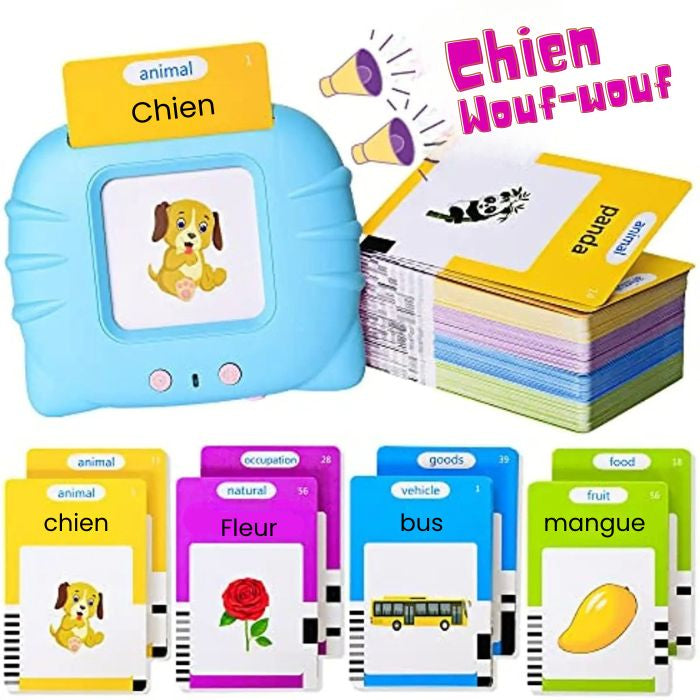 Lecteur de Cartes Flash Parlantes - 224 Mots pour Apprendre en S'amusant