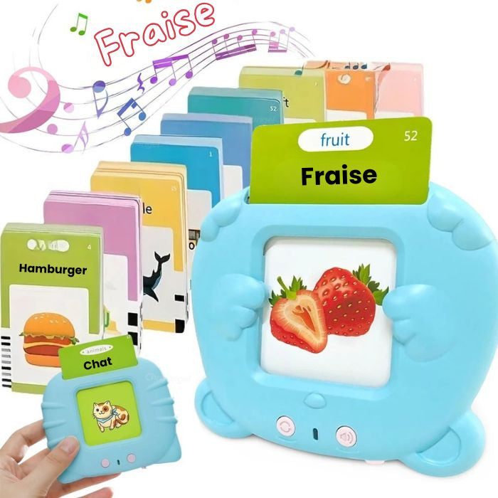 Lecteur de Cartes Flash Parlantes - 224 Mots pour Apprendre en S'amusant