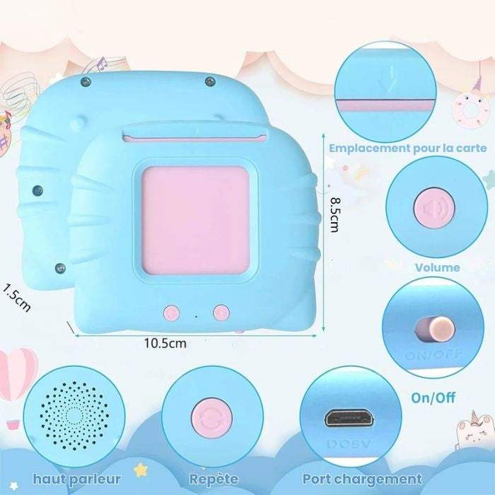 Lecteur de Cartes Flash Parlantes - 224 Mots pour Apprendre en S'amusant