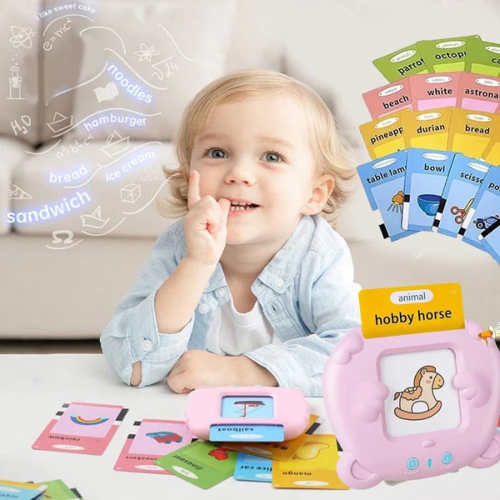Lecteur de Cartes Flash Parlantes - 224 Mots pour Apprendre en S'amusant