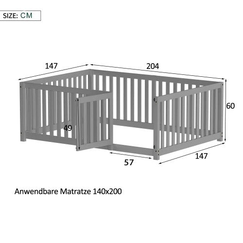 Lit Montessori au sol - Conception innovante pour une chambre d'enfant agréable