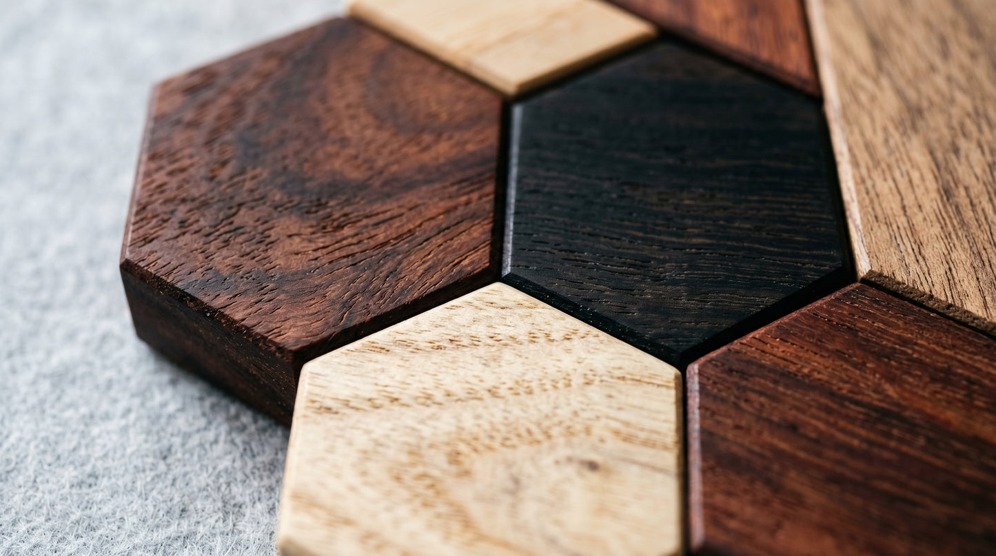 Tangram Hexagone en Bois Montessori Puzzle