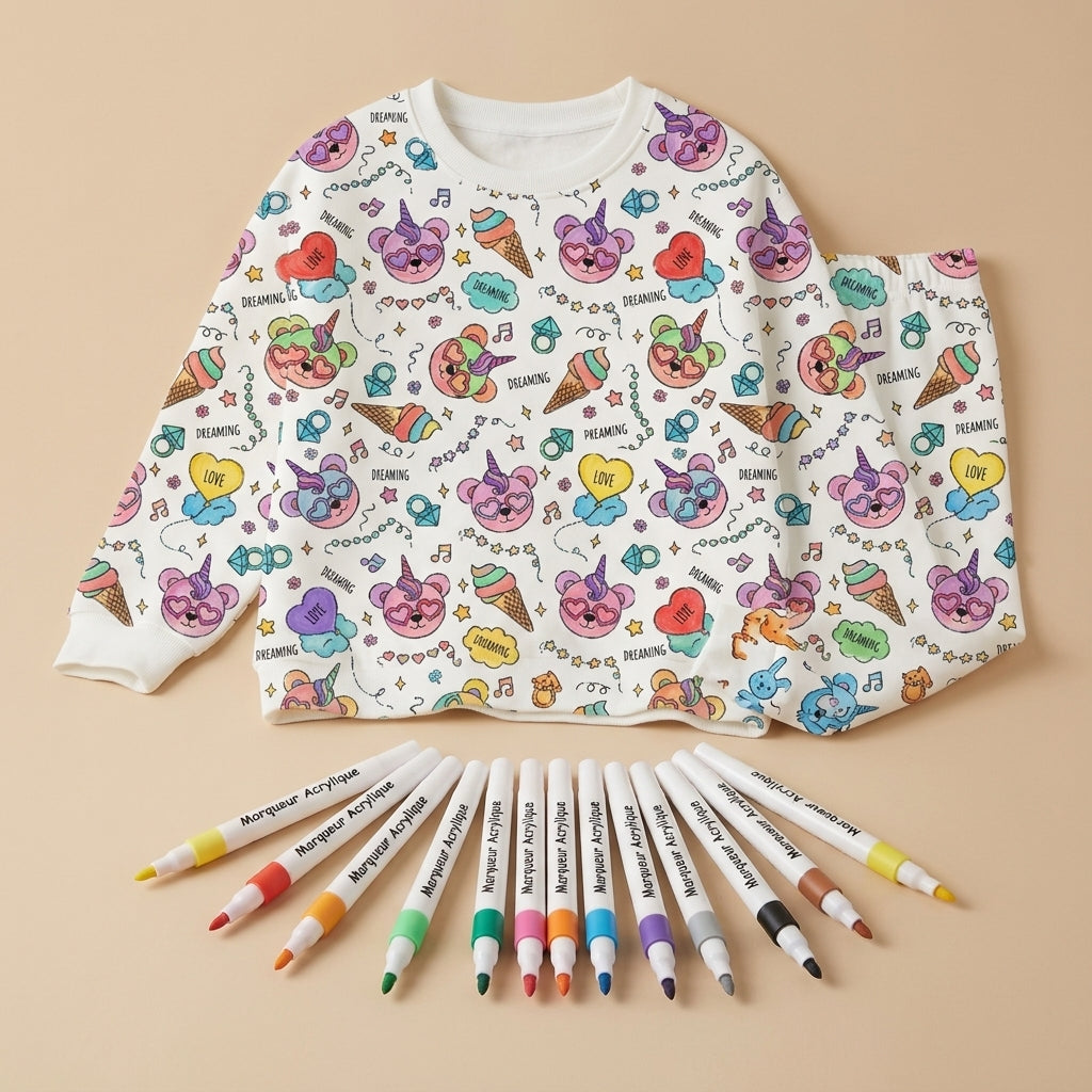 Coloriage Montessori Pyjama