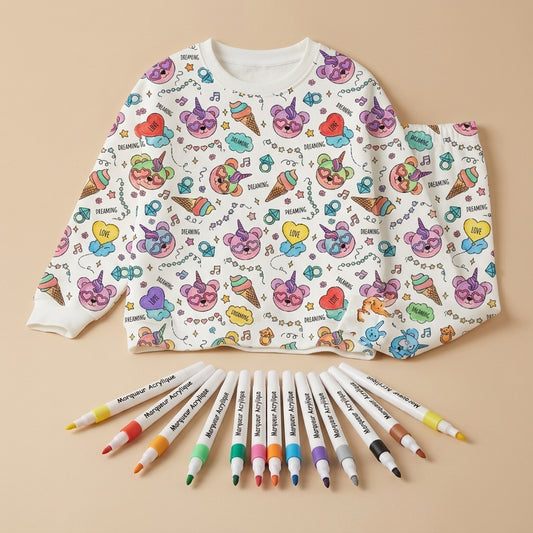 Coloriage Montessori Pyjama